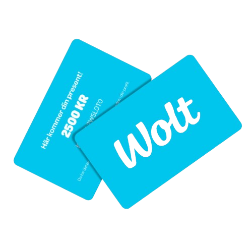 Plastkort för Wolt